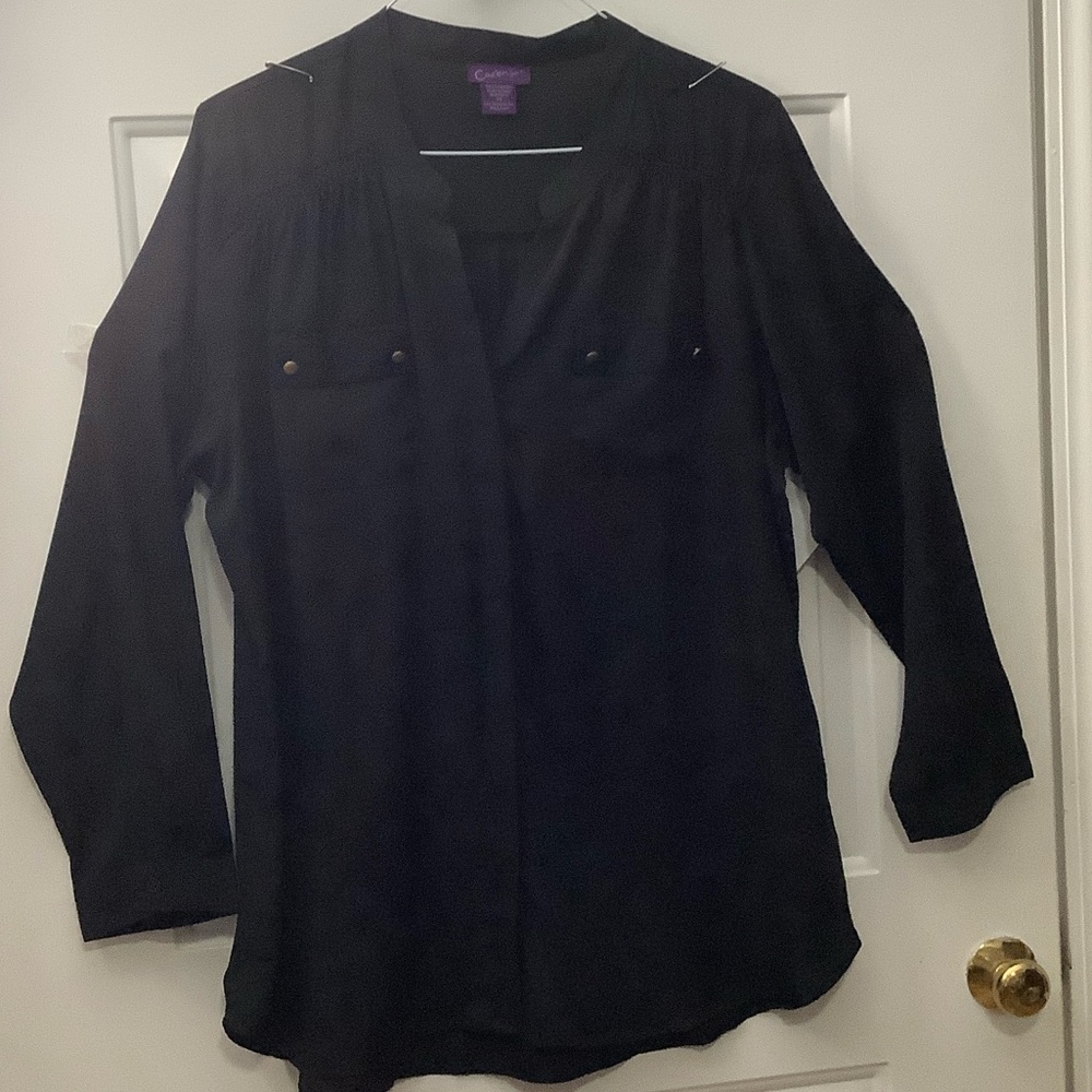 Caren Sport Black Women's Blouse